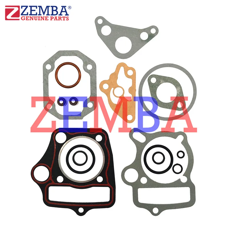 Fotografia 4: 52.4mm furo 110cc conjunto médio junta com vedação da válvula para honda c110 gilera smash110 atv110 atv dirtbike cruz acessórios de motocicleta