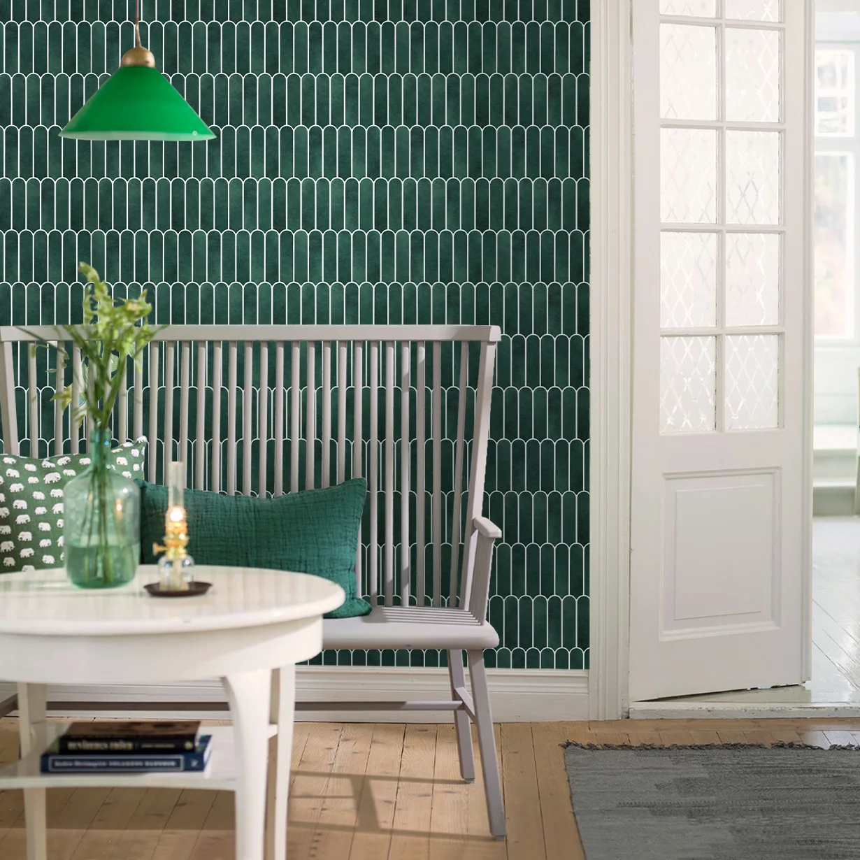 10 Pcs PVC Fish Scale Peel and Stick Wall Panels - 30 x 30 cm - 3D Self Adhesive Wall Panels, Modern Wall Decor, Wall Decor