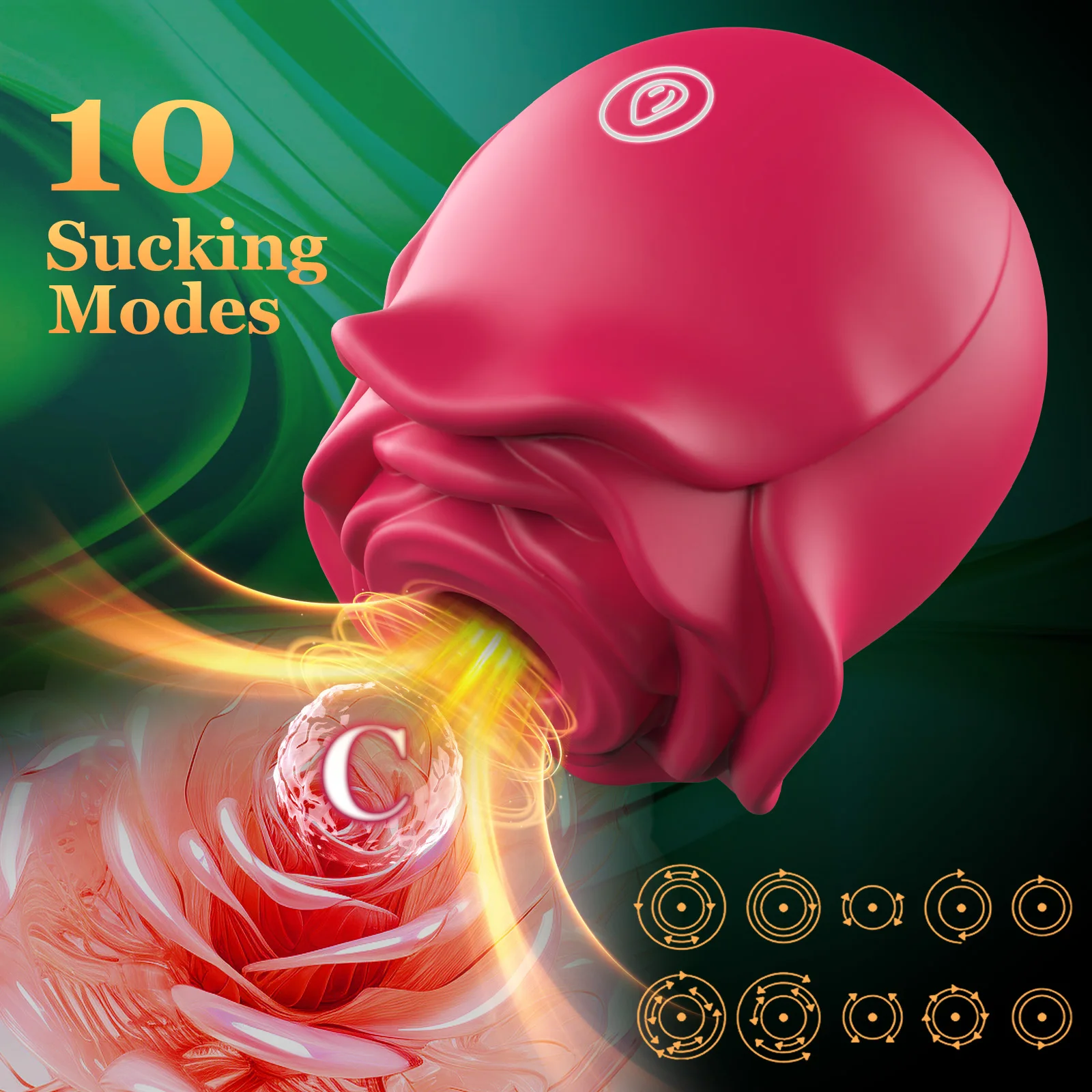 Rose Sucking Vibrator Vagina Intimate Good Nipple Sucker Oral Licking Clitoris Stimulation Powerful Sex Toys For Women 18+ view 2
