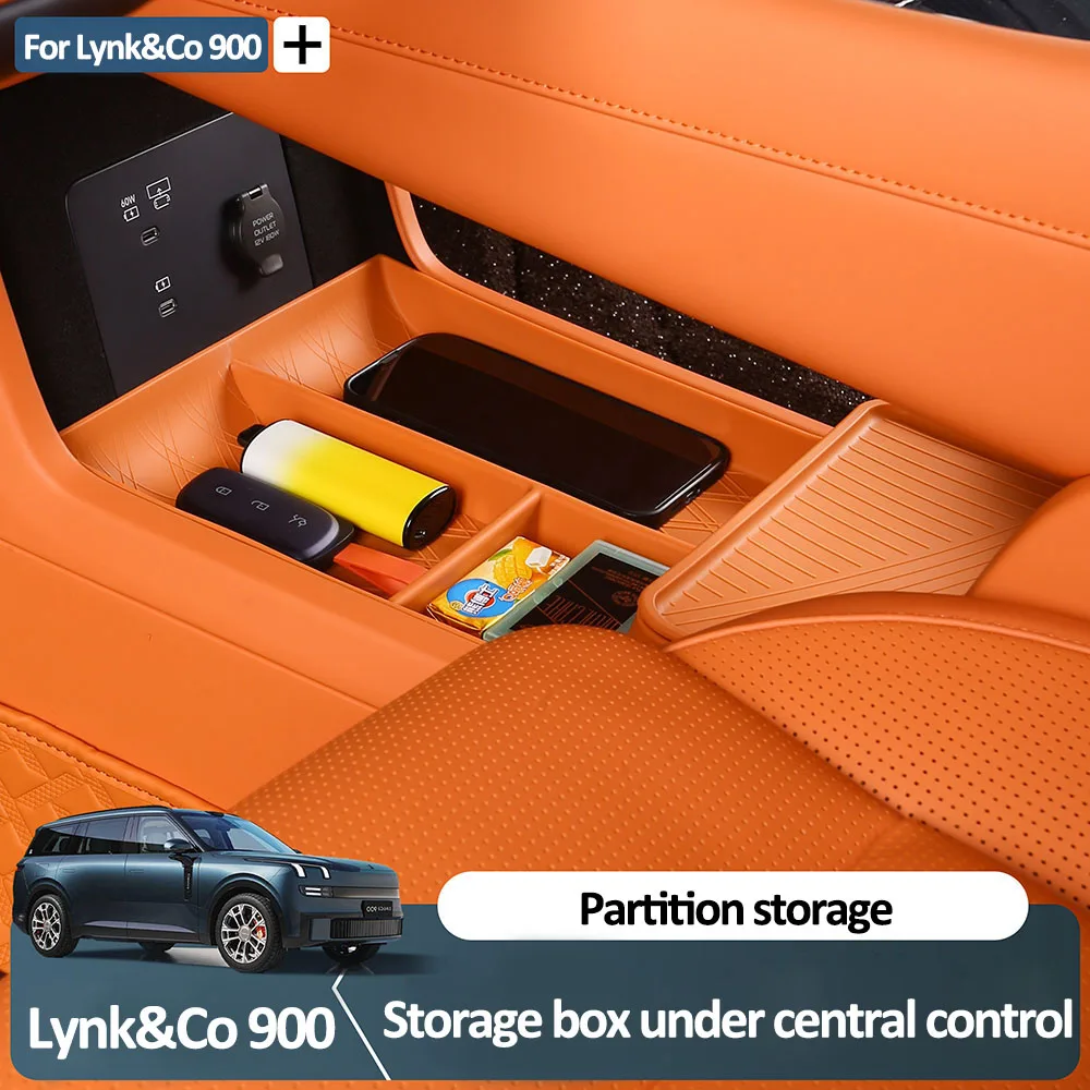

Для Lynk & Co 900 2025 специальный нижний силиконовый ящик для хранения центрального управления, принадлежности для модификации интерьера, отсек для хранения