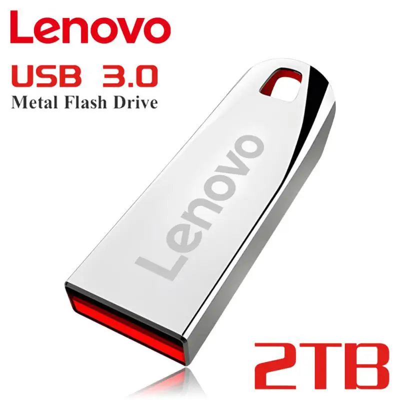 Lenovo-unidad Flash USB 3,0, Pendrive de alta velocidad, 2tb, 1tb, 3,0, 512gb, disco de Metal para pc