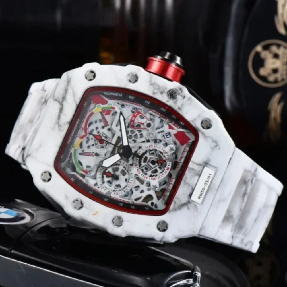 

Уникальные кварцевые часы AAA для мужчин 2025 Tonneau, роскошные брендовые мужские часы, верхние водонепроницаемые часы в креативном стиле, часы в форме бочки для вина