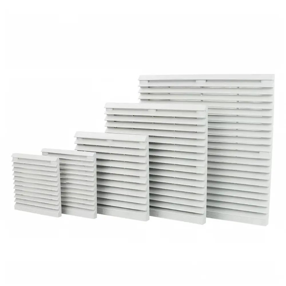 Air Ventilation System ABS Vent Grille Waterproof Dustproof Vent Filter White Fan Guard Fan Cooling