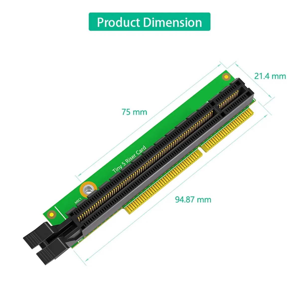 NEW FACTORY~Tiny5 PCI-E Riser Card Adapter Board for ThinkCentre M920x M720q P330 Network Video Card Extension