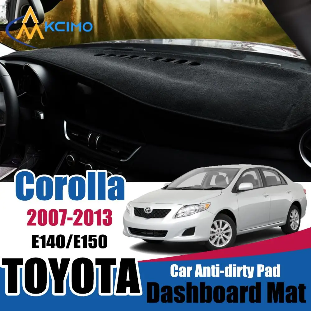

Kcimo Sunshade Dashmat for Toyota Corolla 2007-2013 E140 E150 Dashboard Cover Pad Non-Slip Carpet Anti-UV Mat Accessories
