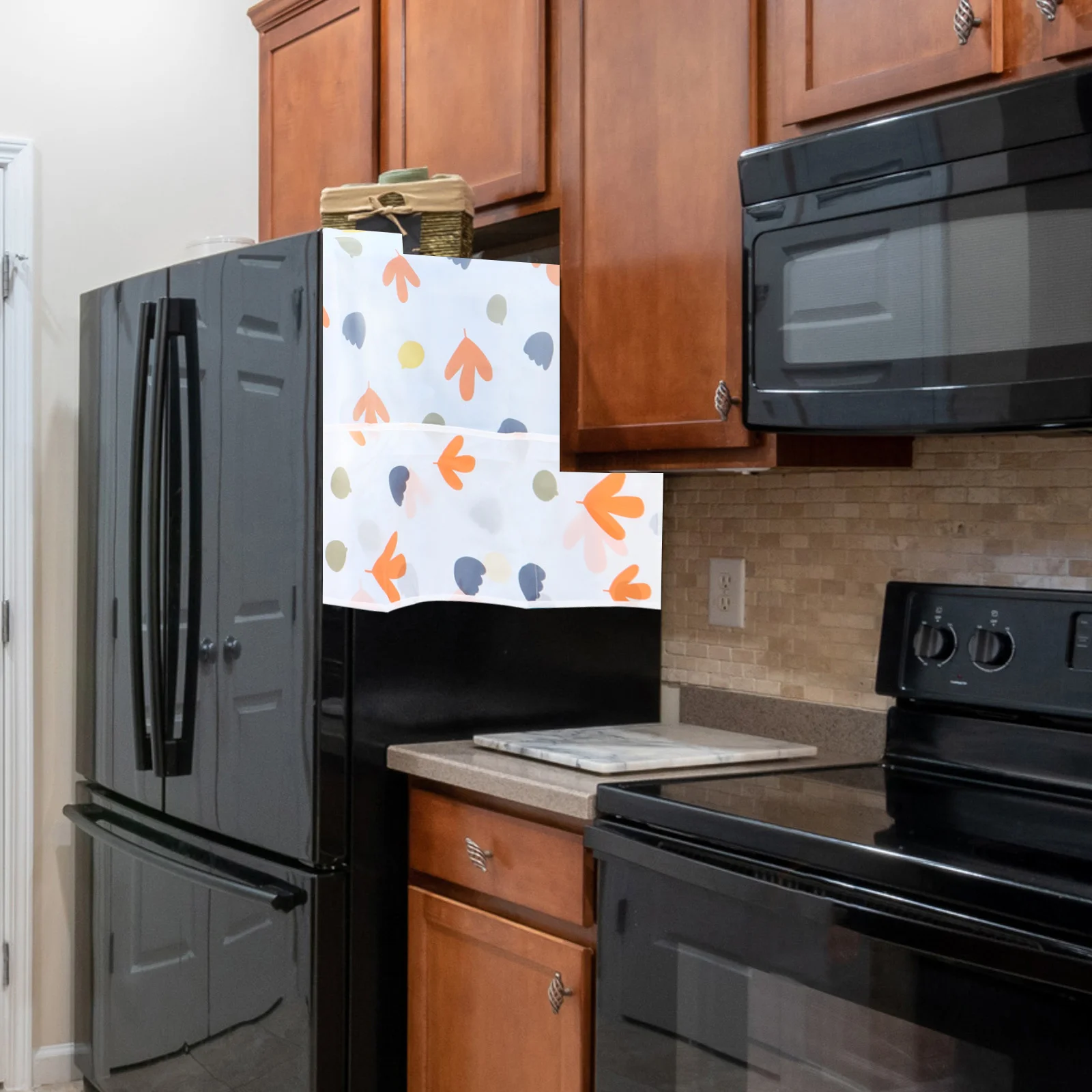 3 قطعة غطاء ثلاجة بيفا مقاوم للماء والأوساخ والدليل على الثلاجة تخزين المأوى شفافة سهلة التنظيف غطاء ثلاجة المطبخ #5