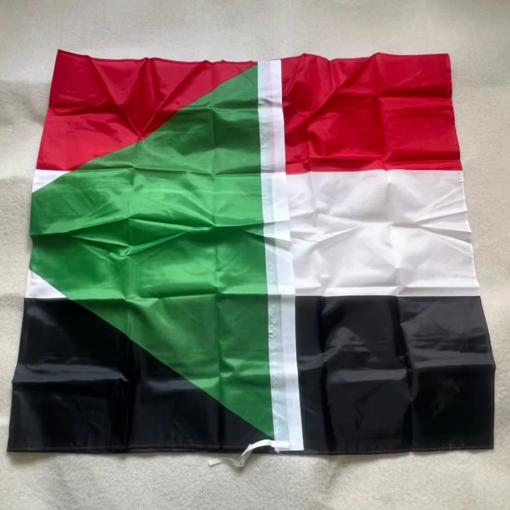 YIXIN FLAG  Sudan flag 150x90cm double side printed polyester hanging Sudan National flag Sultan banner for decoration