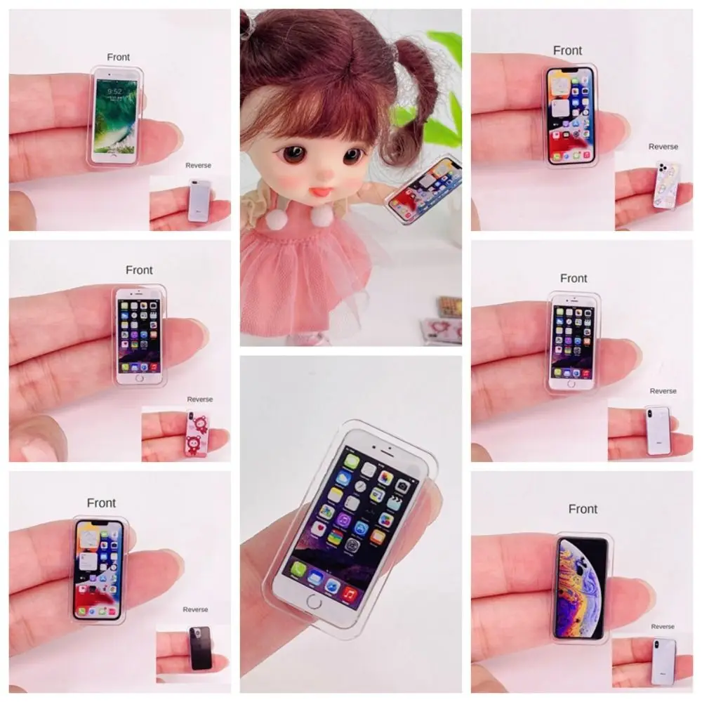 1:12 1:12 โทรศัพท์ขนาดเล็ก Miniature ตกแต่งตุ๊กตาโทรศัพท์มือถือรุ่น BJD โทรศัพท์ตุ๊กตาบ้านตุ๊กตา Miniature กิจกรรม