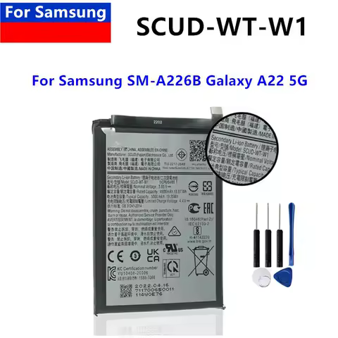 5000mAh Battery SCUD-WT-W1 WT-S-W1 For Samsung Galaxy A22 5G SM-A226B SMA226B Replacement Mobile Phone Batteries+tools
