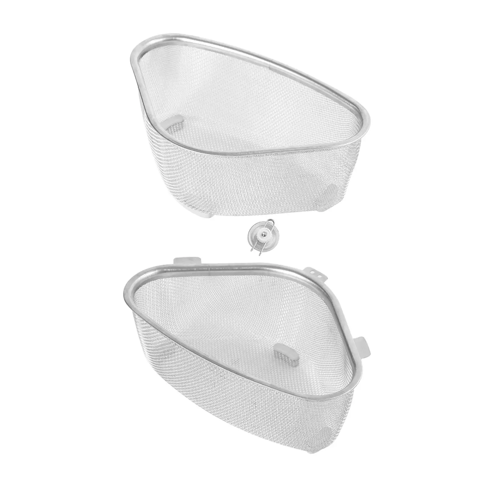 Kitchen Stainless Steel Colander Strainer Basket Strain, Drain, Rinse Fruits, Vegetables Handy Tool Mesh Premium Accessories