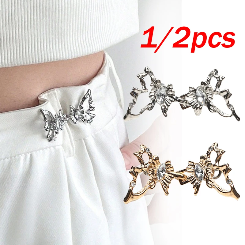 

1/2 шт. новая поясная пряжка-бабочка, модный и простой аксессуар на талию, съемная кнопка без швов