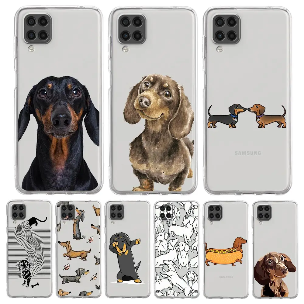 Phone Case For Samsung A13 A33 A35 A55 A73 A53 A23 A51 A71 A21S A12 A31 A41 A05s A03S A15 A25 5G Cover Dachshund Sausage Dog