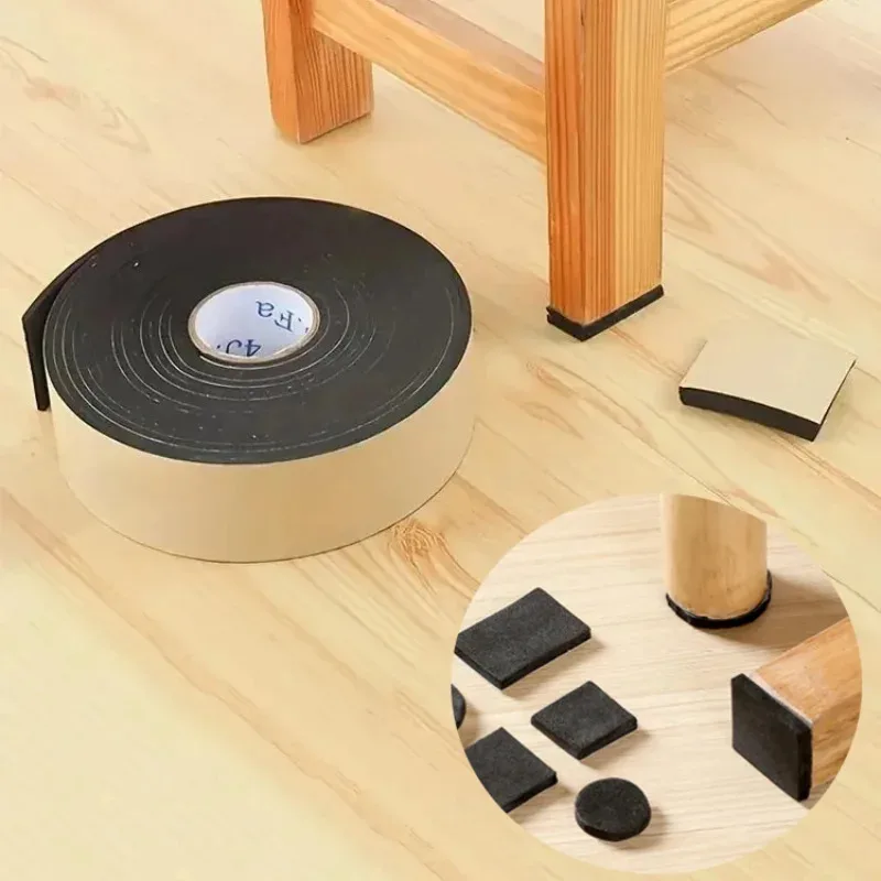 Non-slip EVA Foam Cabinet Foot Table Chair Leg Protective Pad Self-Adhesive Floor Mat Furniture Accessories Square Mute Pad