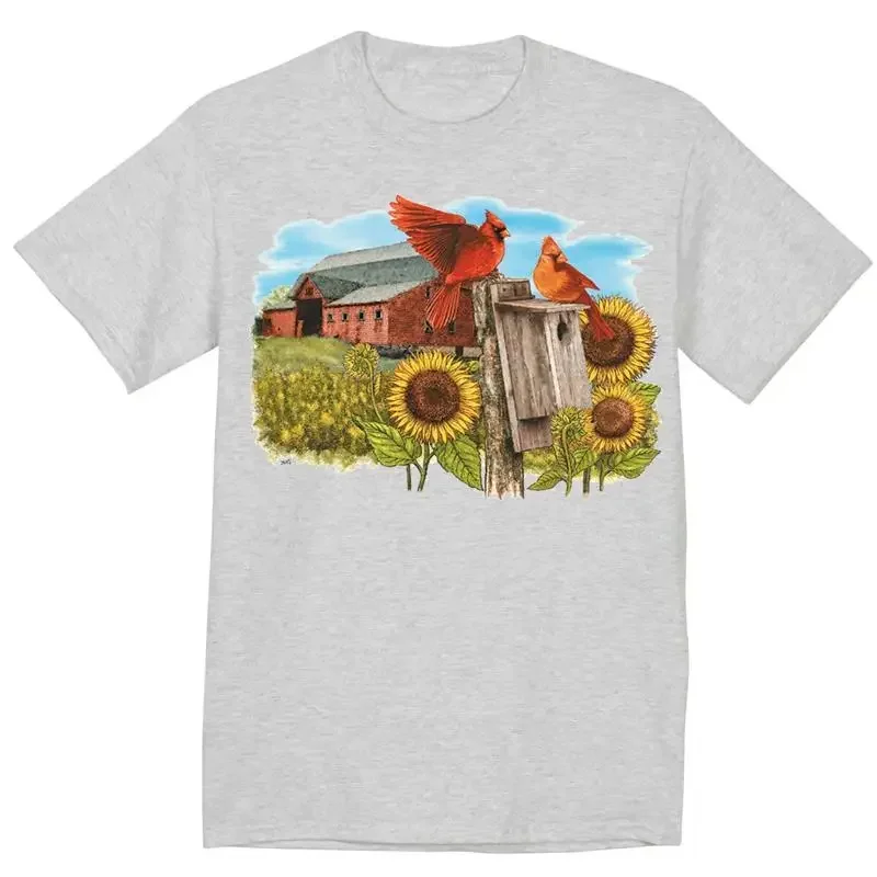 Farm Scene T Shirt Harvest Autumn Season Farmer Farming S Sunflowers