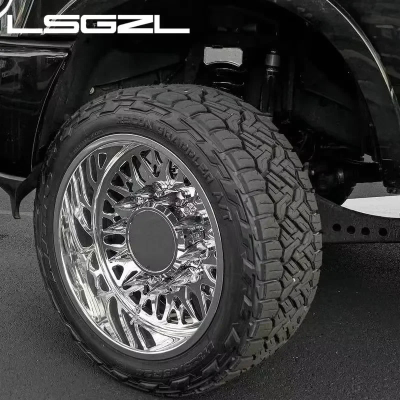 i LSGZL Polished Forged Deep Dish Rims 6 8 Lug6x139.7 6x5.5 8x6.5 8x180 10x225 Truck Wheels 20x10 22x12 22x14 24x12 24x14 for