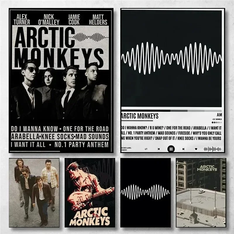 Arctic Band Music Cover Series Monkeys Rock Poster Prints Home Reading Room Decor Office Wall Home Decor