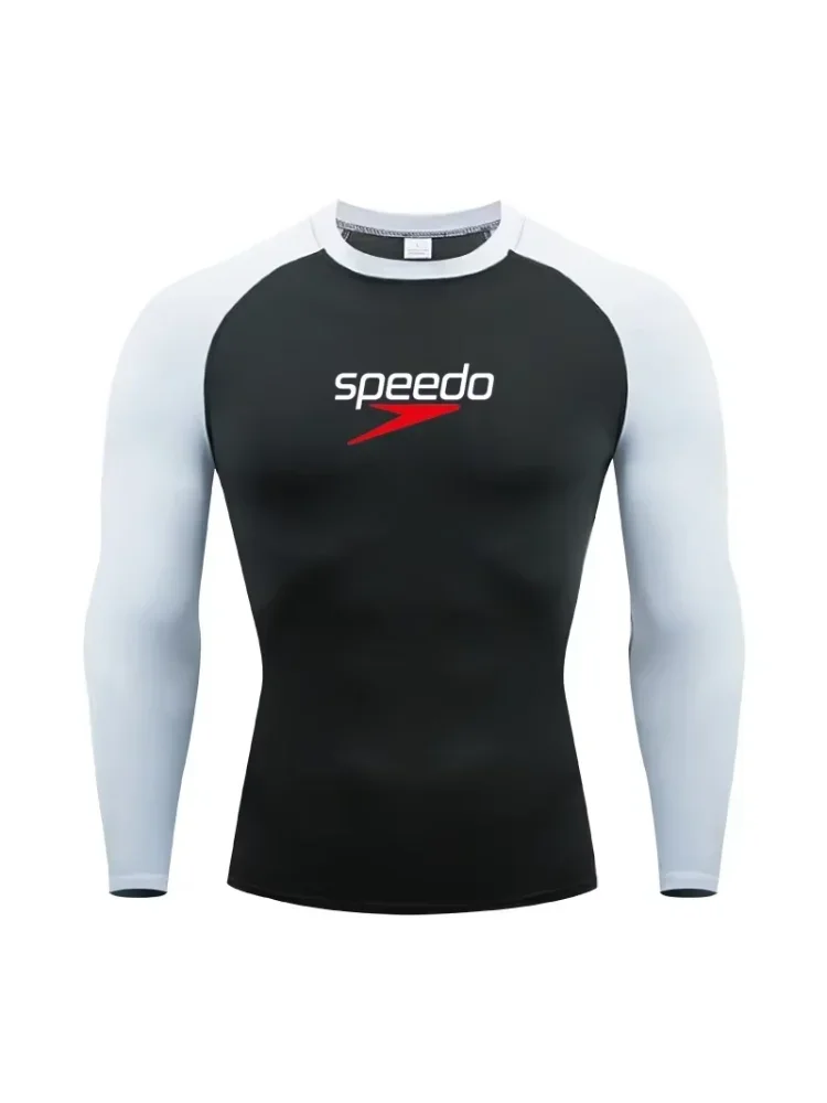 Hommes course Compression T-shirt manches longues Sport t-shirts Gym Fitness sweat mâle Jogging survêtement Homme athlétique chemise hauts