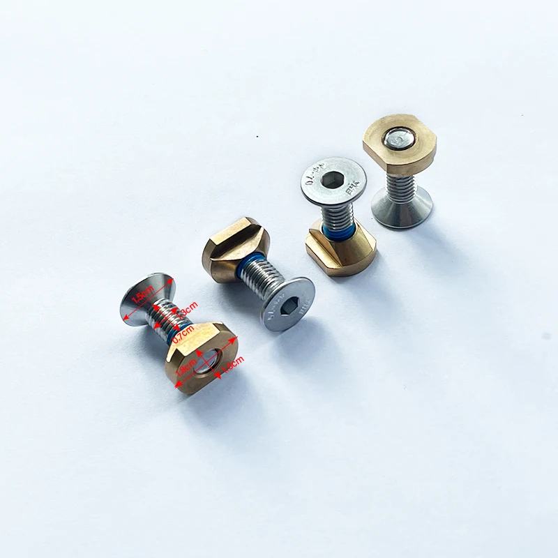 【Hot】316 Stainless Steel Hydrofoil Fittings Mounting Screw Set Universal Foil Board Surf Wing Waterplay Surfing Tools Accessorie