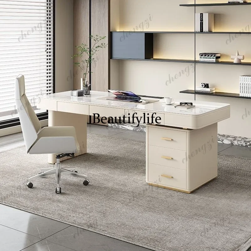 K153 Italian minimalist, modern slate desk home bedroom study office computer desk writing desk