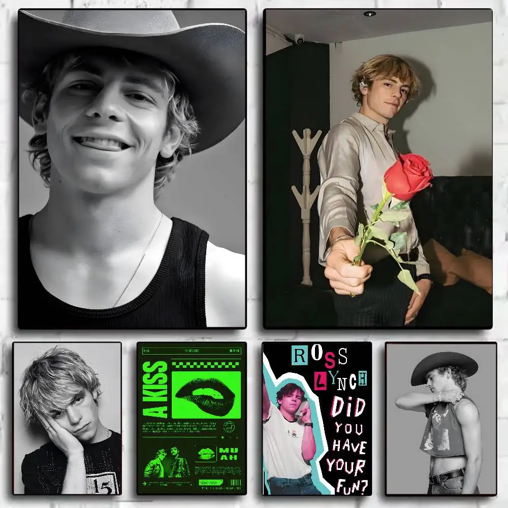 R-Ross Lynch Singer Poster HD home decor sticky wall waterproof home living room bar aesthetic decor