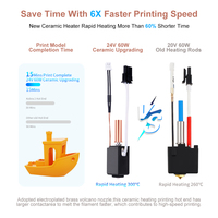 Hotend kit for Anycubic Kobra 2 Kobra 2 Series Neo Pro/Plus/Max Hot End Kit 24V 60W NTC 100K Kobra 2 Plus/2 Max/2 Neo/2 Pro