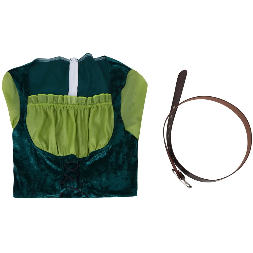 costumes-de-cosplay-d'halloween-costume-de-jeu-de-role-d'elfe-2026-robe-de-fee-verte-medievale-d'elfe-robe-d'elfe-magique-avec-ceinture-et-ailes
