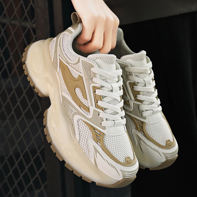 

Men's shoes 2025 new spring and autumn sports shoes, durable and lightweight running shoes, breathable for teenagers, middle sch