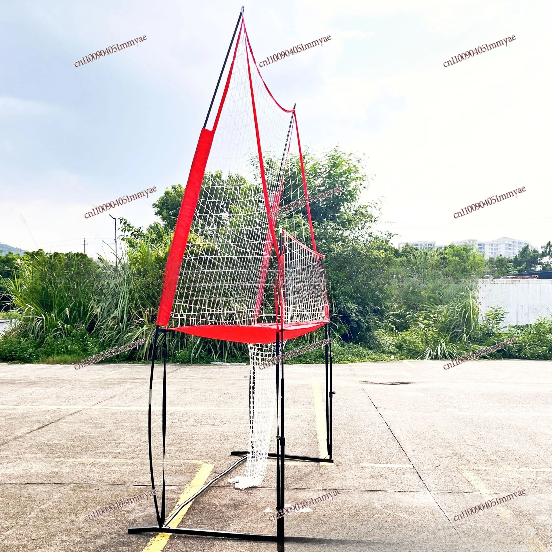 Portable Volleyball Practice Net 11*8 Feet Single Training Net Adjustable Height Multifunctional Volleyball Practice Net