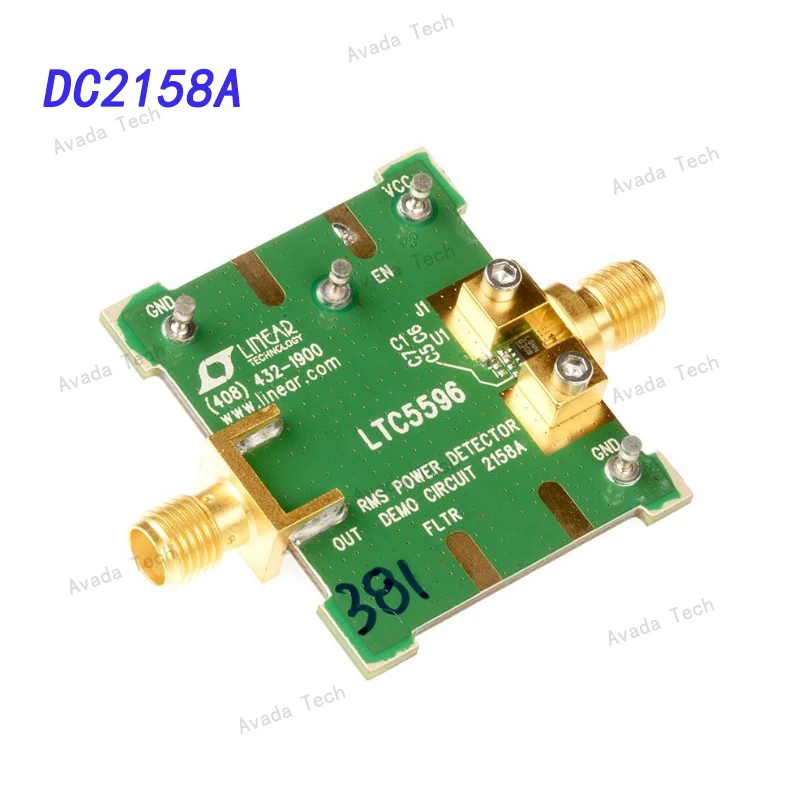 

Avada Tech DC2158A RF Development Tools LTC5596 Demo Board - 100MHz to 40GHz RMS