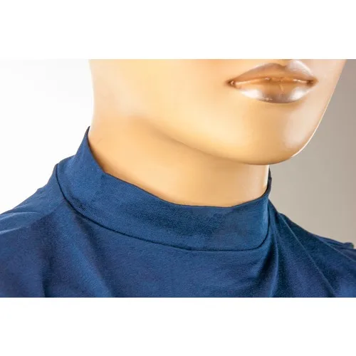 The ikhwan Combed Cotton Hijab Collar Navy Blue