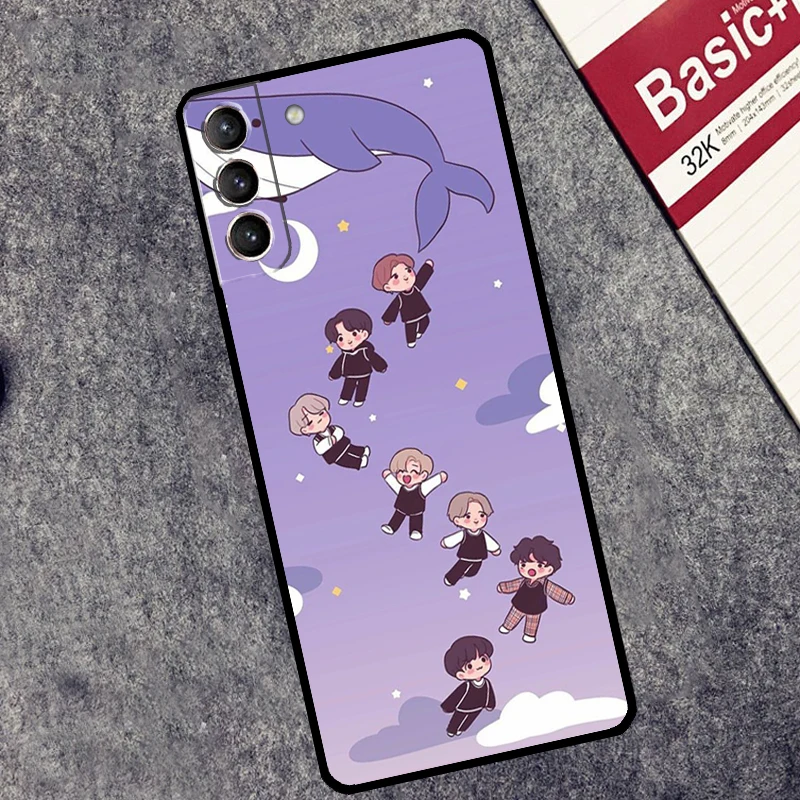 KPOP Korea Cover For Samsung Galaxy S24 Ultra S23 S22 S20 S21 FE S8 S9 S10 Plus Note 10 20 Ultra Case