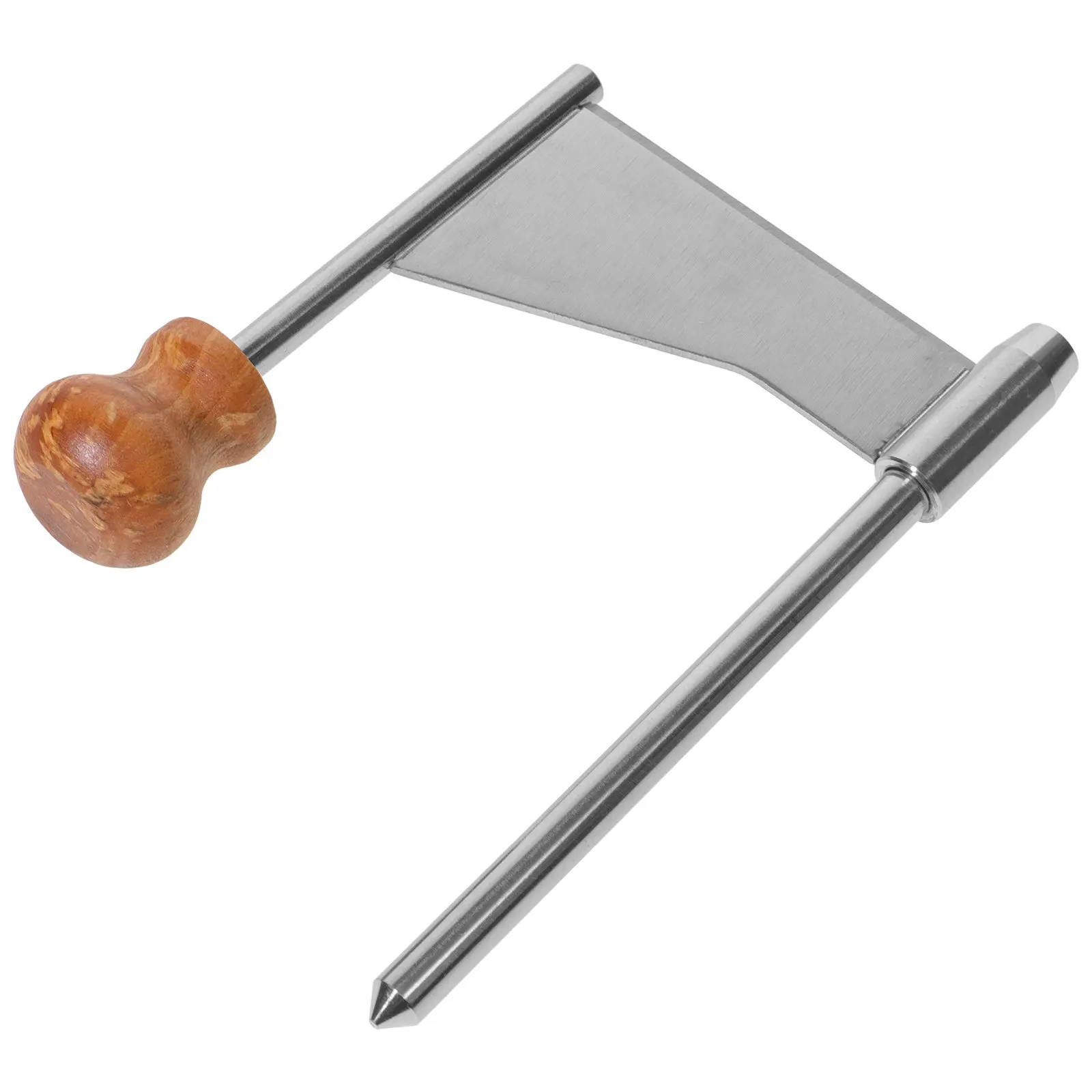 Stainless Steel and Wood Rotary Cheese Grater Cutter with Handle for Hard Semi-Hard Cheese Chocolate Shaving