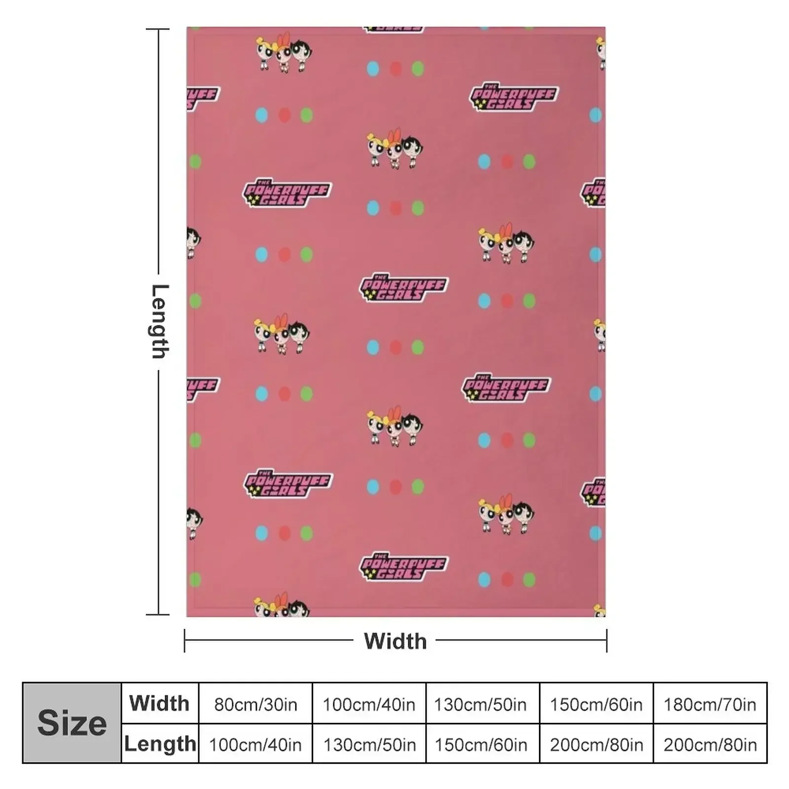 Powerpuff Girls Throw Blanket Bed covers Blankets For Sofas Warm Large Blankets