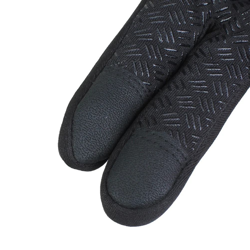 

Waterproof Touchscreen Gloves Black Thermal Snow Ski Cycling Men Winter Outdoor Gloves Non Slip Warm Adjustable
