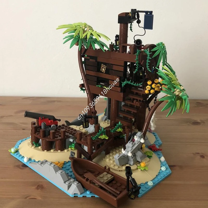 

873 шт. MOC Пираты Барракуда Остров Бэй Альтернативные идеи сборки CUUSOO Модель Строительные блоки Детские игрушки для рукоделия DIY Рождественские подарки