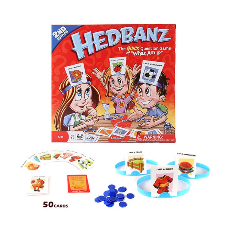 

Guess Who I Am Board Game Card Hedbanz Party Toys Family Entertainment Parent-child Interaction Games Novelty Toy for Kids Boys