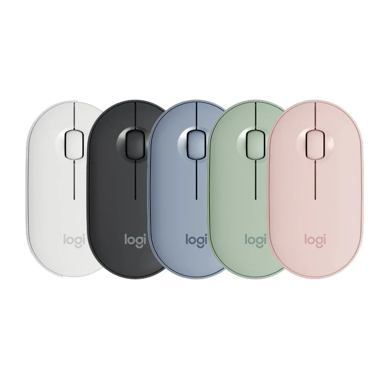 Logitech POP/Pebble M350 Wireless Bluetooth Mouse Portable Silent Female Office Mouse for Laptop And Tablet Pebble Shape