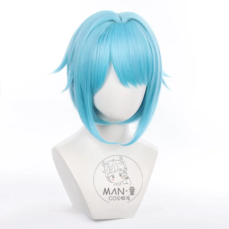 Ensemble Stars!! Hajime Shino Cosplay Wig ES Ra*bits Sky Blue Short Hair Halloween Gift