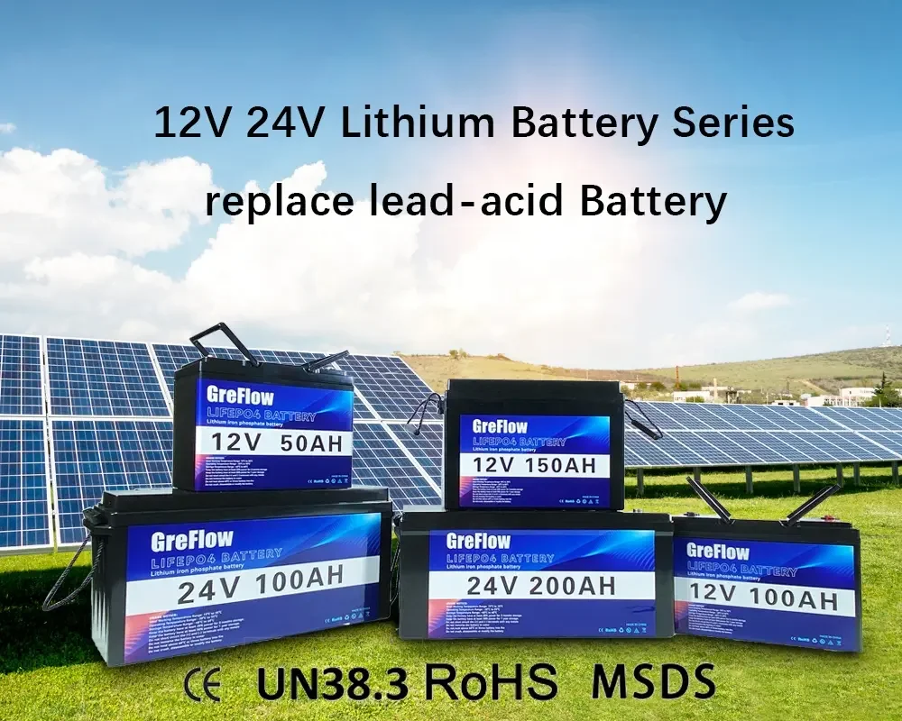 Grade A 6000+ Cycles 12V 48V LiFePO4 Battery Pack Solar Energy Storage Lithium ion Battery For Solar System