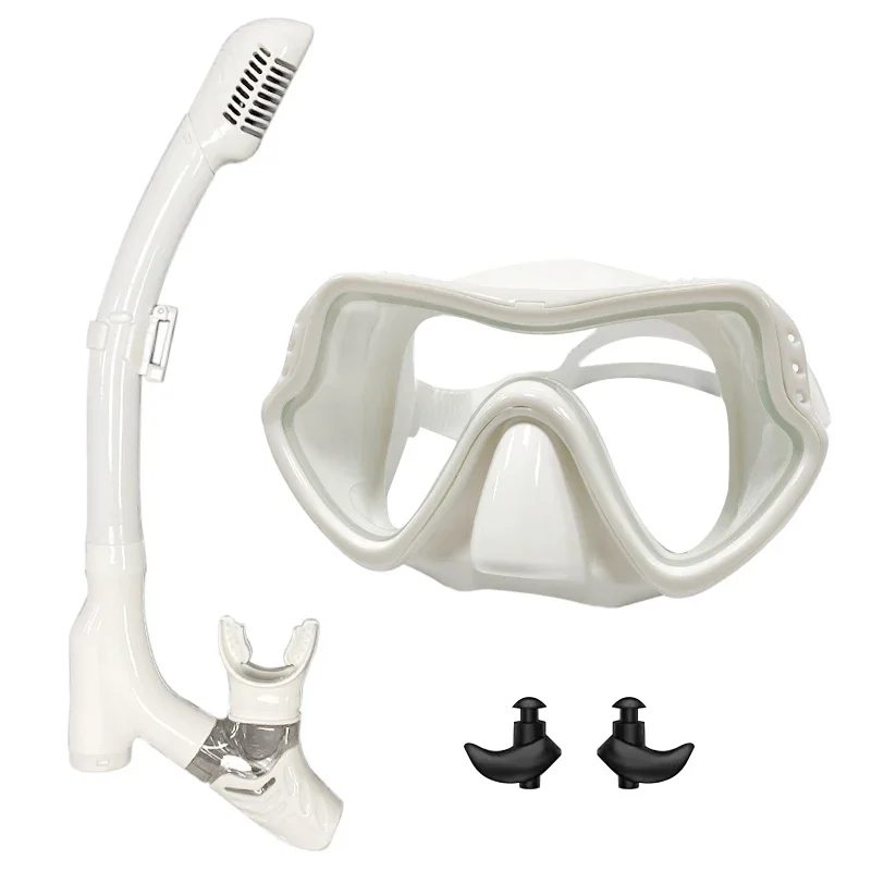 QYQ Diving Mask Professional Snorkel Diving Mask and Snorkels Goggles Glasses Diving Swimming Easy Breath Tube Set Snorkel Mask