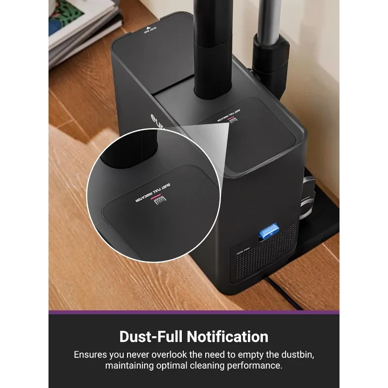 مكنسة كهربائية يوريكا ستايلس إيليت NEC490BL لاسلكية مع محطة تنظيف، تنظيف قوي للأرضيات متعدد الأسطح