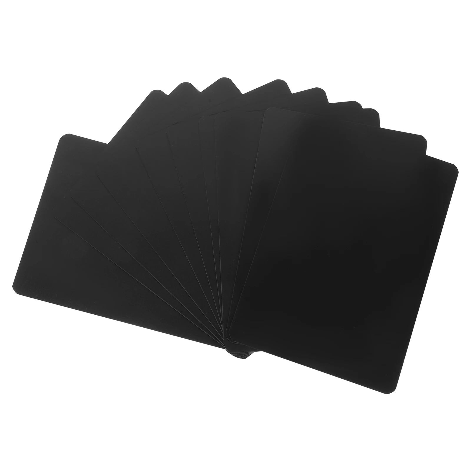 

12 Black A6 Reusable Price Tag Boards ABS Anti Skid Restaurant Shop Display Signs For Supermarkets Shelf Labels Mini Chalkboards