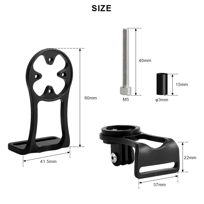 Soporte para ordenador de bicicleta, accesorio para cronómetro, GPS, velocímetro, para Garmin Edge, Bryton, Gopro