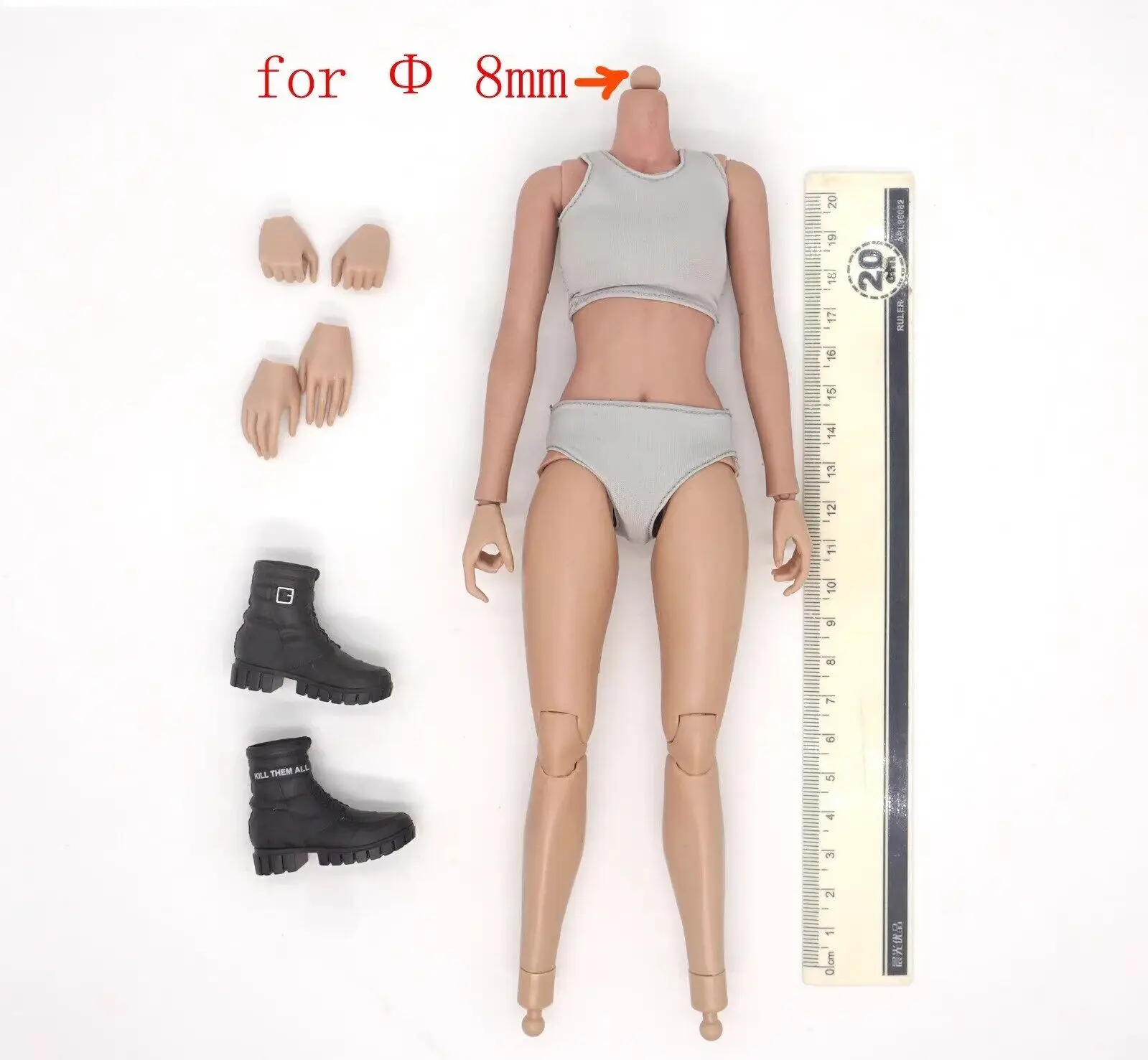 

SS SSG-007 1/6 Scale Body+ Hand+ Boots Model for 12'' Female Soldier