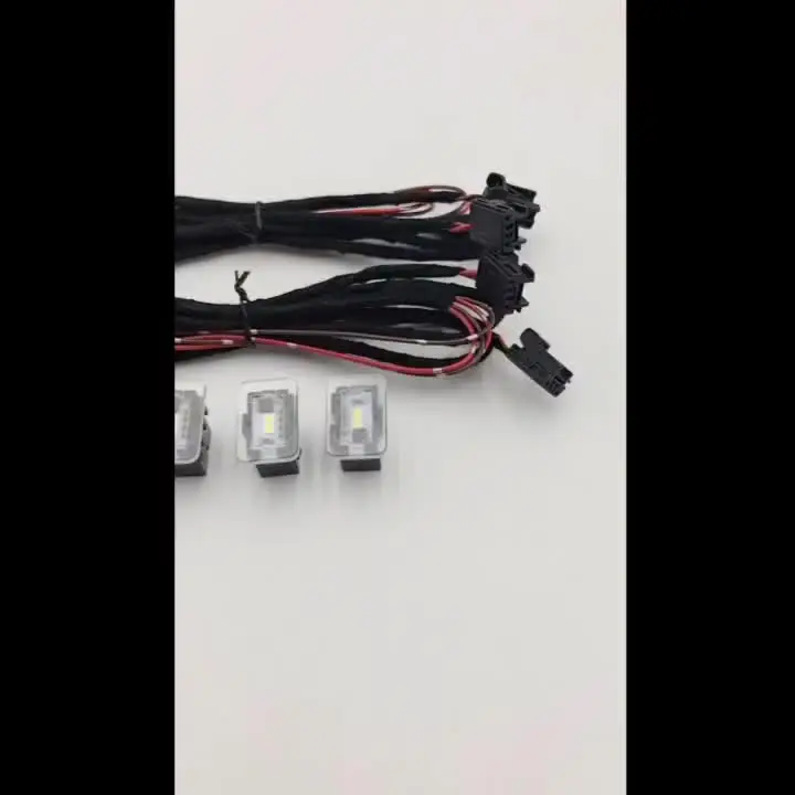 1set Car LED door trim Ambient atmosphere storage box light For Audi A4 A5 A6 A7 front foot Light back door