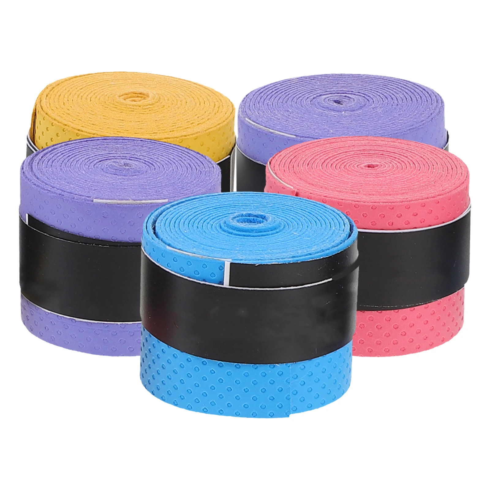

5pcs Colors Fishing Rod Handle Wrap Bike Handle Racket Grip Tape Sweat Absorbing Band Fishing Supplies(Color Randomization)