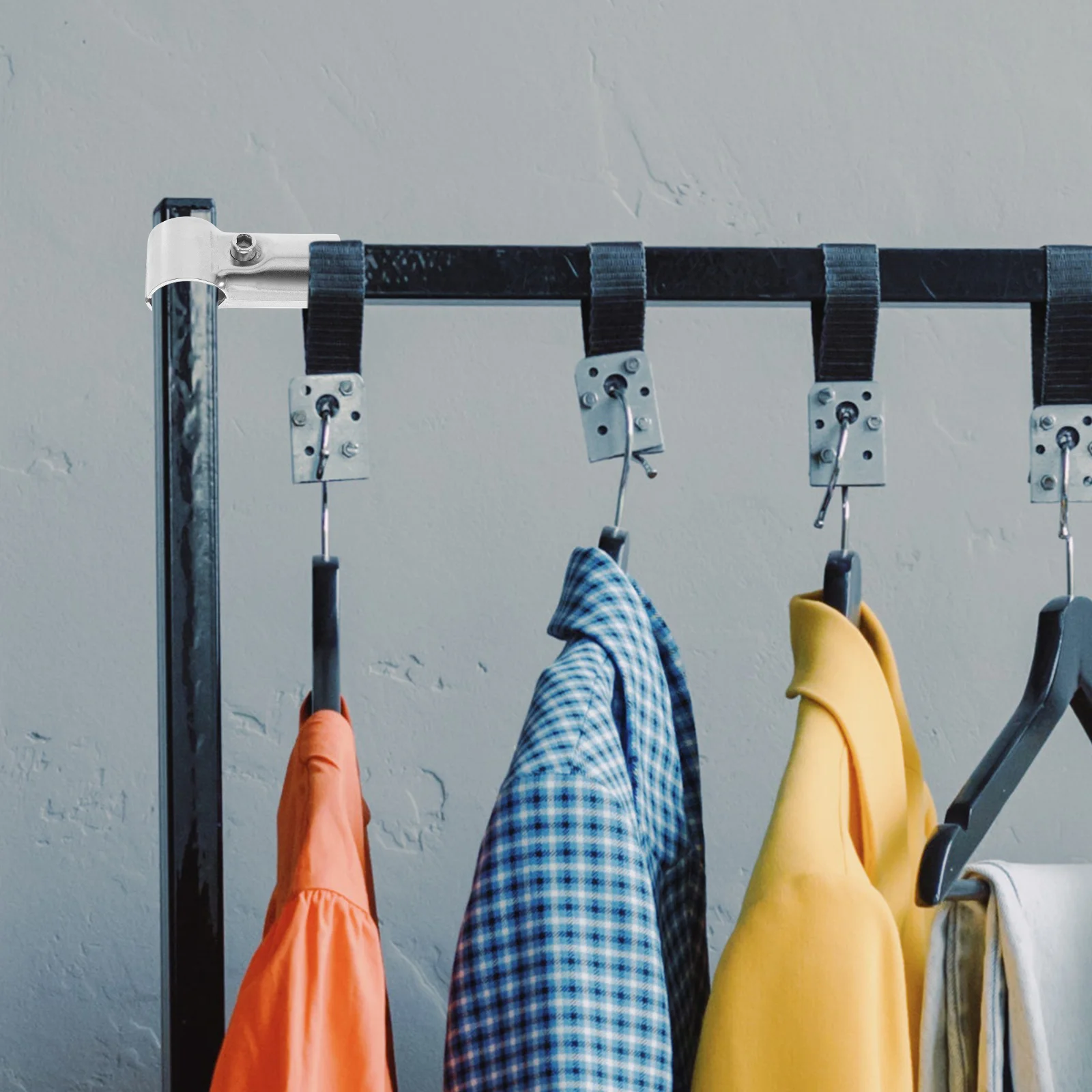 Abrazadera de valla de acero inoxidable, herramienta de fijación de conector de abrazadera de Panel de cadena en forma de T para pasamanos de estante de granja de invernadero, 4 Uds.