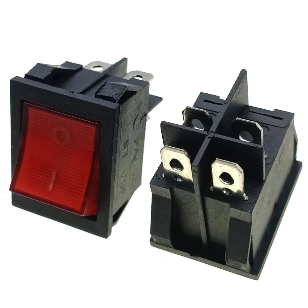 ON/OFF 30A 250V AC High Current 4Pin Power Switch Connector Special for Eelding Machine Rocker Power Button Switches