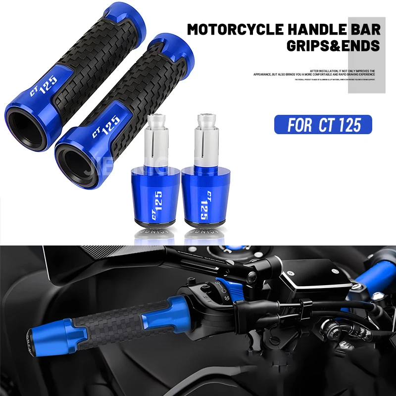For HONDA CT125 CT 125 Hunter Cub 2012-2025 Accessories Motorcycle Handlebar Grips CNC aluminum Rubber Hand Thruster Grips