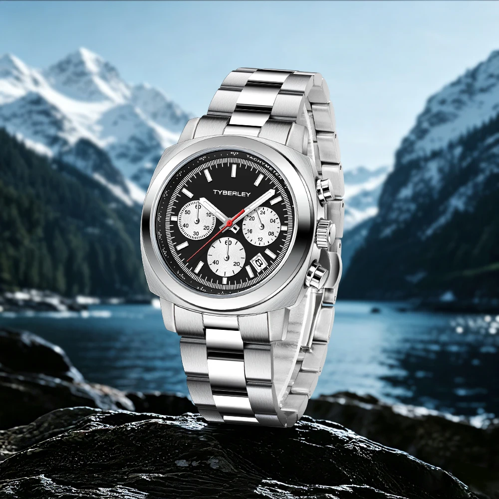 

2026TYBERLEY brand men's watches casual atmosphere quartz men's watch chronograph calendar luminous Hardlex outdoor light sports